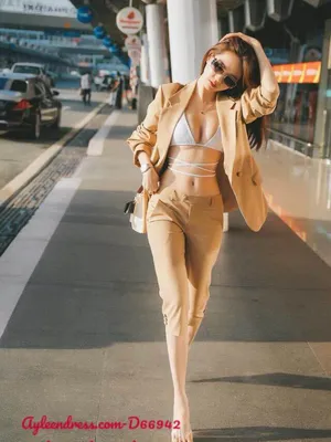 Set áo quần kiểu áo khoác vest quần lửng (KHÔNG KÈM ÁO TRẮNG)