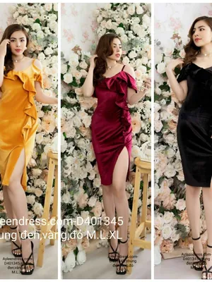 Đầm nhung thiết kế dáng body sang trọng