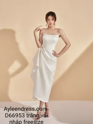 Đầm dạ hội thiết kế cúp ngực bèo eo sang trọng