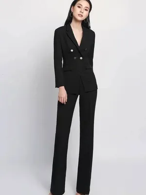 Set vest công sở áo vest tay dài quần suông