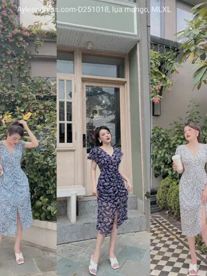 Đầm bông rút nhún tay con