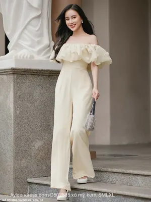 Đồ bay vai dún bèo ren