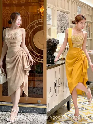 Đầm body dự tiệc kết kim sa xuyên thấu