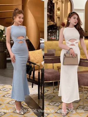 Đầm body đuôi cá khoét eo