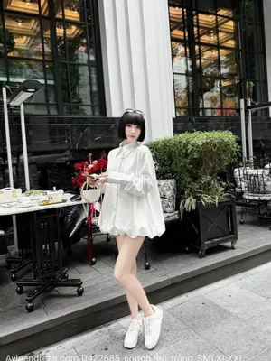 Áo sơ mi tay dài quả bí