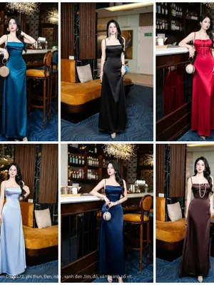 Đầm liền thiết kế 2 dây nhẹ nhàng