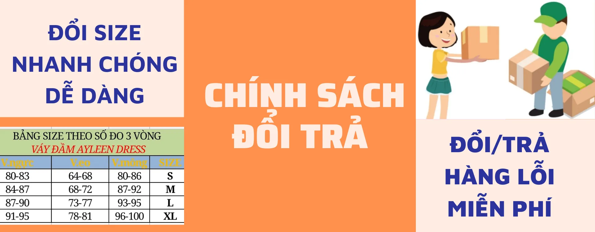 Chính sách đổi trả váy đầm dự tiệc Ayleen Dress