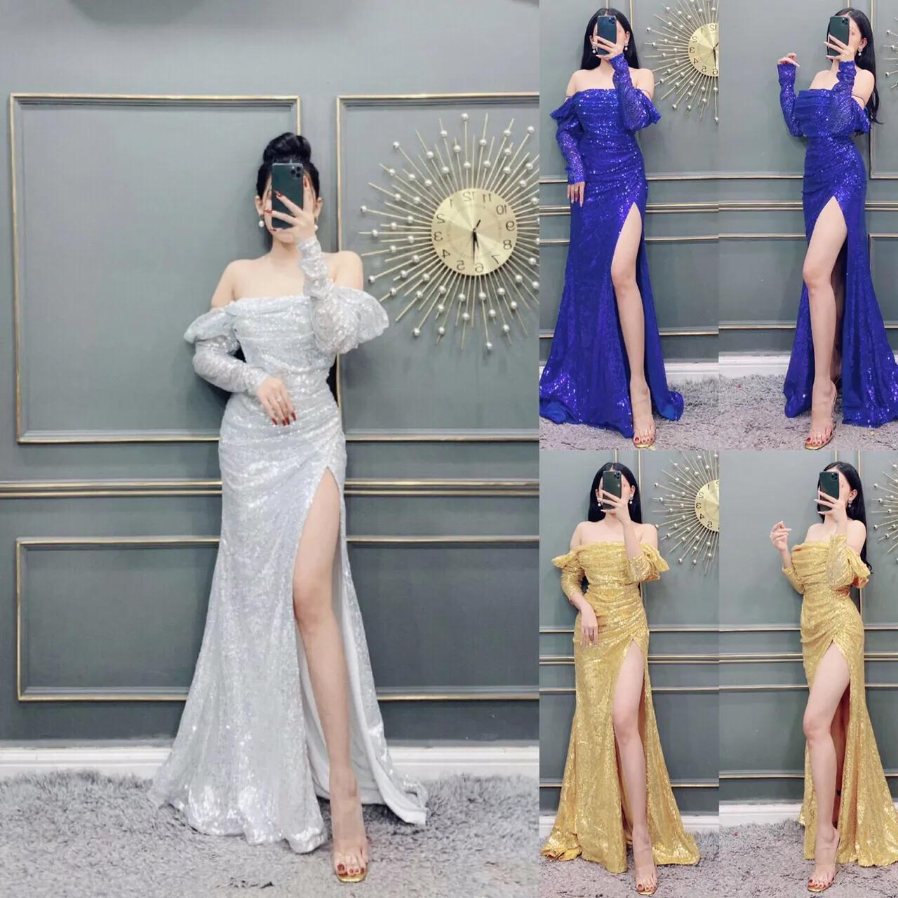 Mqatz Trang Phục Chính Thức Dài Váy dự tiệc cho bé gái Cho trang phục trẻ