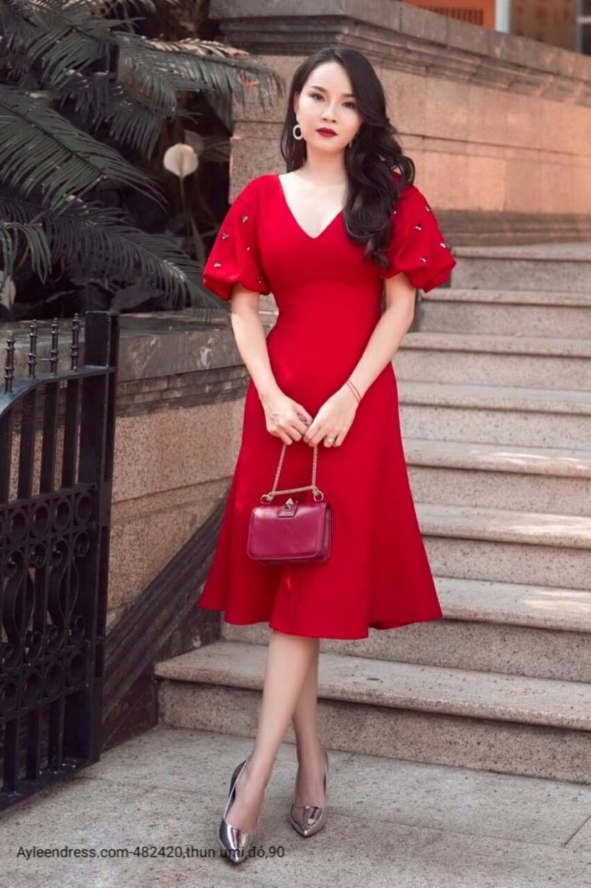 đầm nữ dễ thương dự tiệc cưới