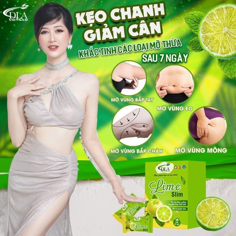 KẸO DẺO CHANH GIẢM CÂN LIME SLIM