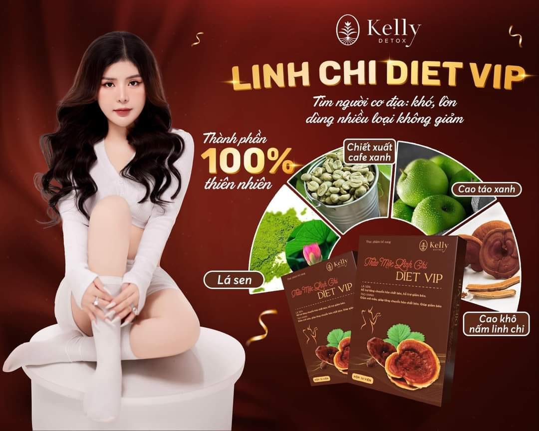 GIẢM CÂN THẢO MỘC LINH CHI DIET VIP KELLY