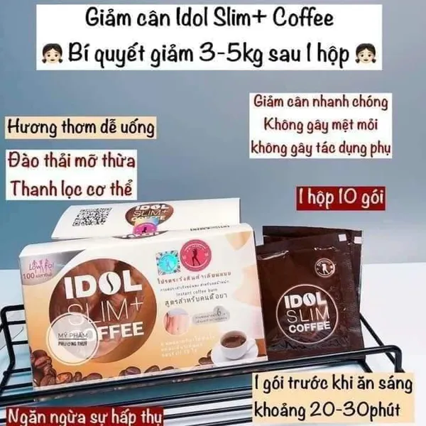 CÀ PHÊ GIẢM CÂN IDOL SLIM COFFEE X2 THÁI LAN