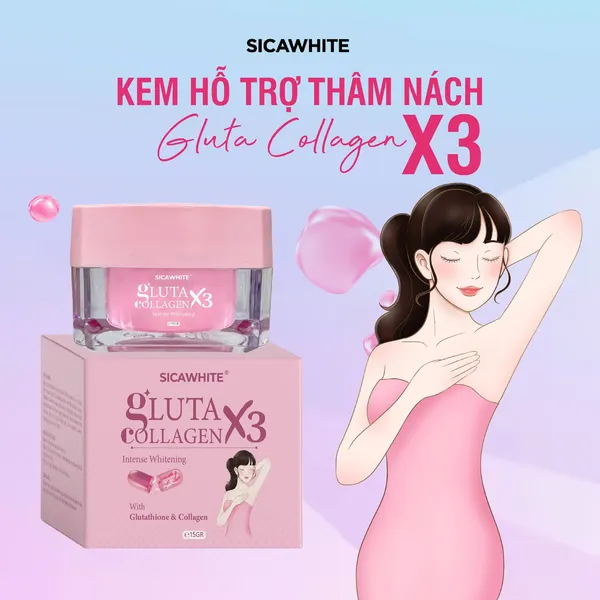 KEM THÂM NÁCH GLUTA COLLAGEN X3 SICAWHITE