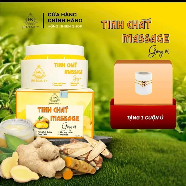 TINH CHẤT MASSAGE TAN MỠ GỪNG ƠI