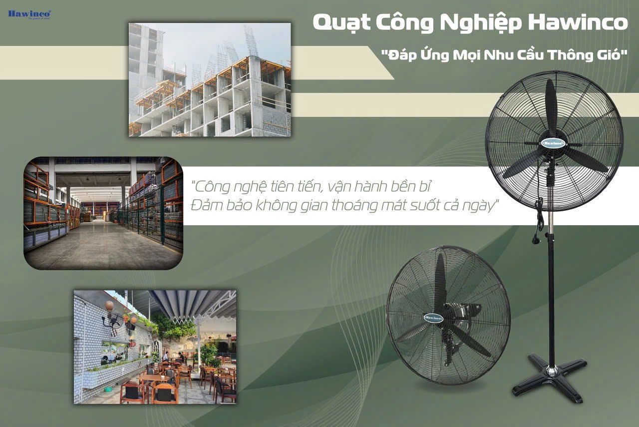QUẠT ĐỨNG CÔNG NGHIỆP HAWINCO QUẠT ĐỨNG CÔNG NGHIỆP HAWINCO