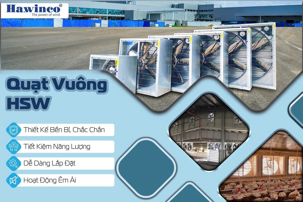 QUẠT HÚT VUÔNG 600 HAWIN QUẠT HÚT VUÔNG 600 HAWIN