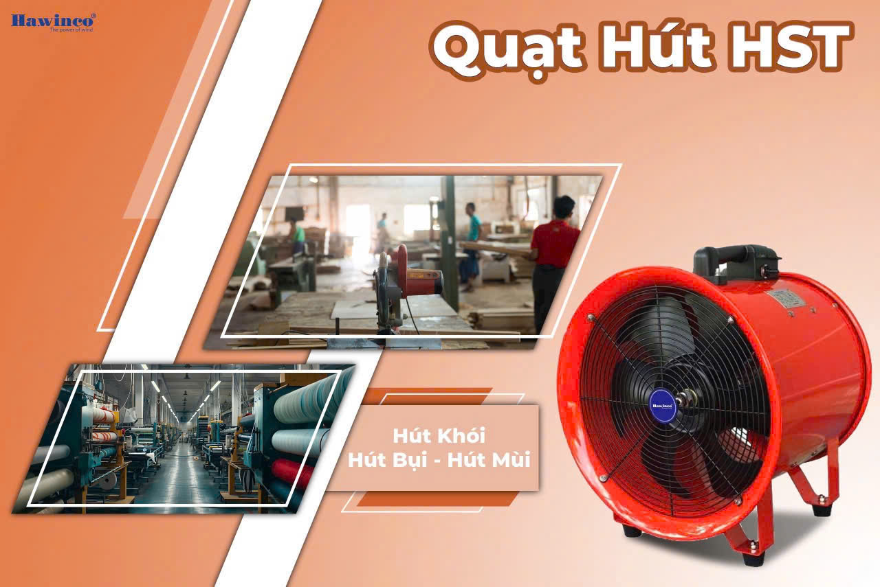 QUẠT HÚT XÁCH TAY HST QUẠT HÚT XÁCH TAY HST