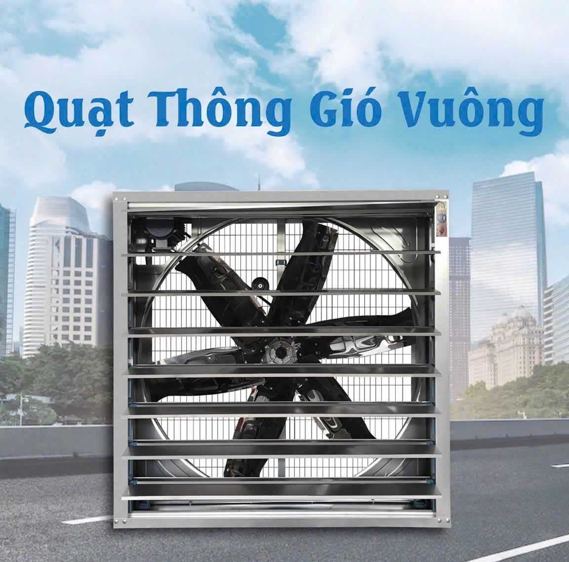 QUẠT HÚT VUÔNG 1100x1100x400mm QUẠT HÚT VUÔNG 1100x1100x400mm