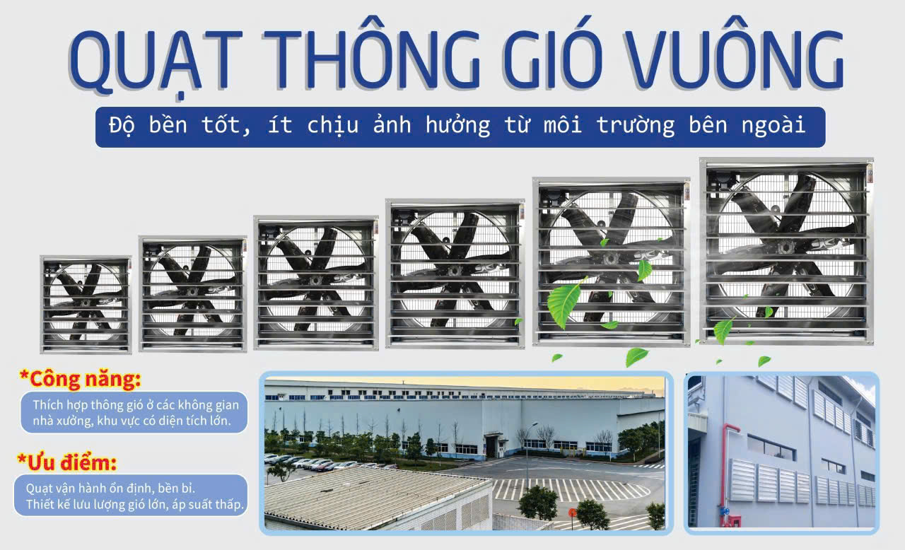 QUẠT HÚT VUÔNG 1000-3 PHA QUẠT HÚT VUÔNG 1000-3 PHA