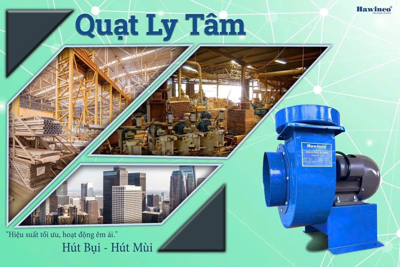 QUẠT HÚT LY TÂM TRUNG ÁP 1HP QUẠT HÚT LY TÂM TRUNG ÁP 1HP