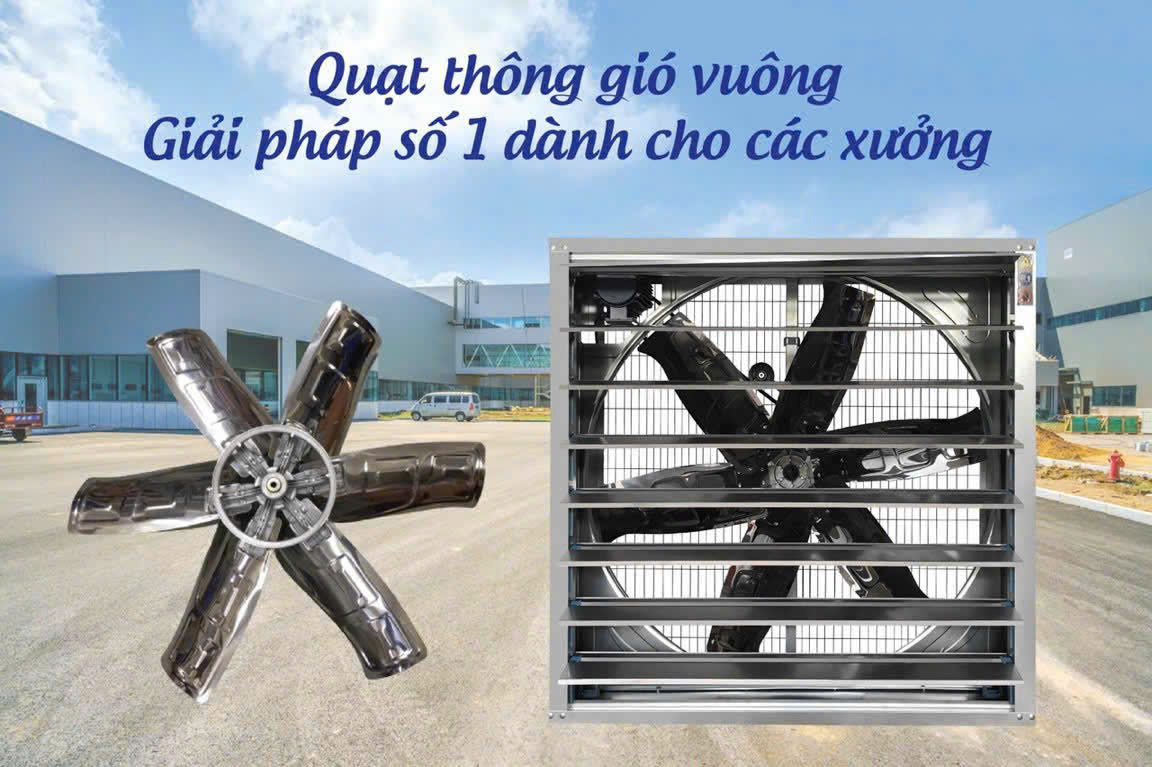QUẠT HÚT VUÔNG 1100x1100x400mm QUẠT HÚT VUÔNG 1100x1100x400mm