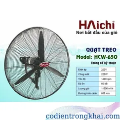 Quạt treo tường công nghiệp Haichi 650
