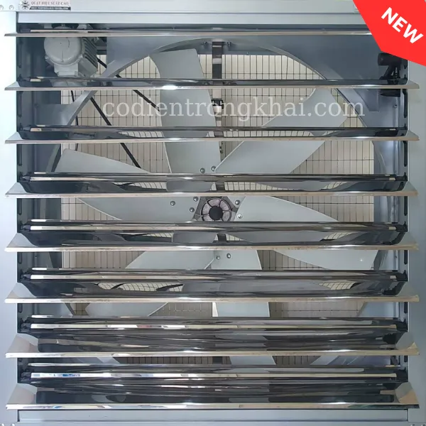 Quạt Hút Công Nghiệp Vuông Cánh Pom