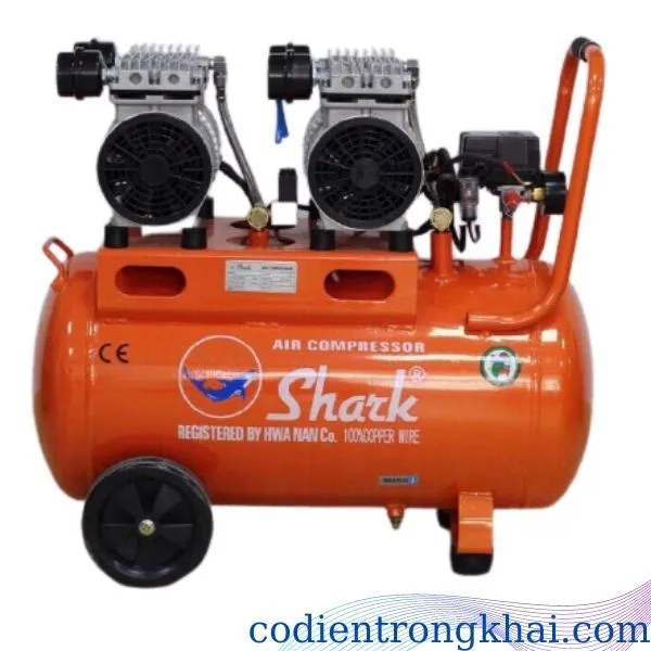 Máy nén khí không dầu Shark kho dầu 50L