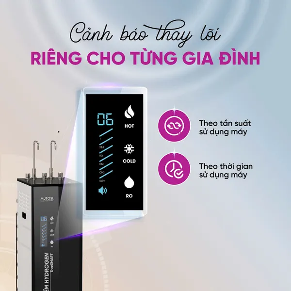 Máy lọc nước Ion Kiềm Hydrogen Nóng Lạnh Nguội Truesmart MP-TS1028H