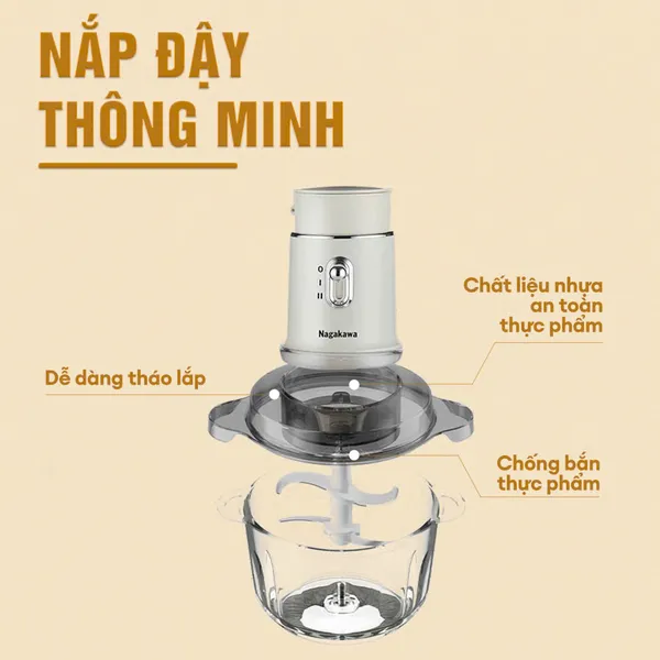 Máy Xay Đa Năng 4 Trong 1 Nagakawa NAG0823