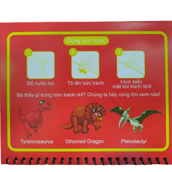 Tranh Nước Ma Thuật Thanh Nga - Chủ Đề Khủng Long