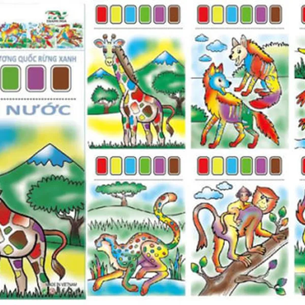 Tập Tô Màu Với Nước Thanh Nga - Vương Quốc Rừng Xanh