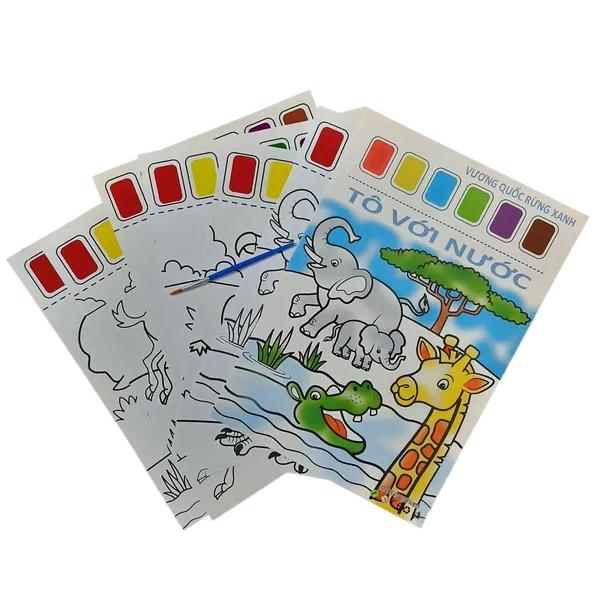 Tập Tô Màu Với Nước Thanh Nga - Vương Quốc Rừng Xanh 