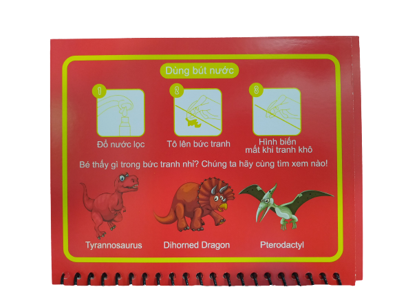 Tranh Nước ma thuật Thanh Nga chủ đề khủng long