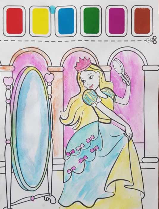 tranh tập tô màu nước thanh nga xứ xở cổ tích