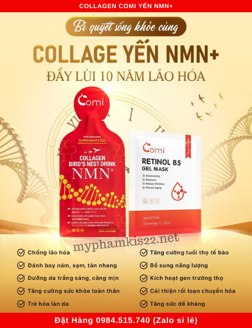 Ưu điểm collagen comi yến nmn Ưu điểm collagen comi yến nmn
