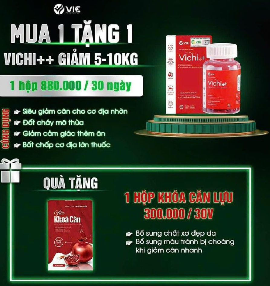 Thuốc giảm cân vichi có tốt không Thuốc giảm cân vichi có tốt không