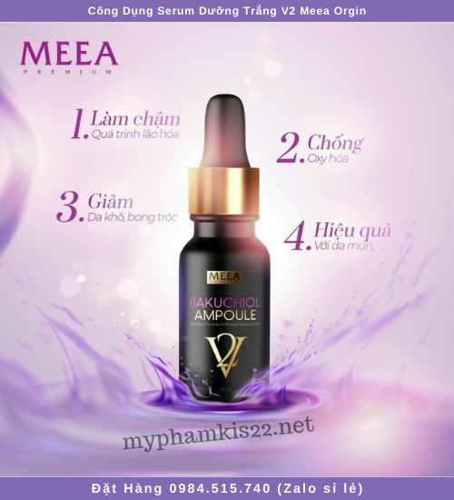 Công dụng serum dưỡng trắng v2 meea orgin Công dụng serum dưỡng trắng v2 meea orgin
