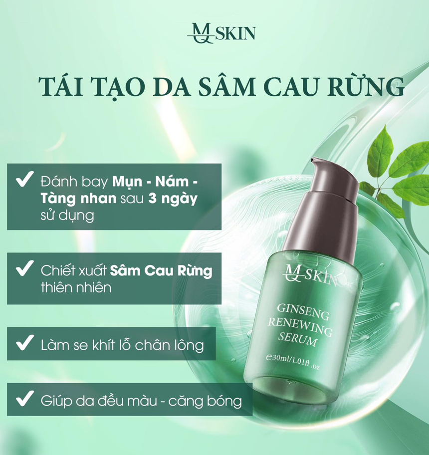 Công dụng serum tái tạo da sâm cau rừng mq skin Công dụng serum tái tạo da sâm cau rừng mq skin