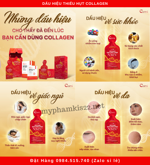 Dấu hiệu thiếu hụt collagen Dấu hiệu thiếu hụt collagen