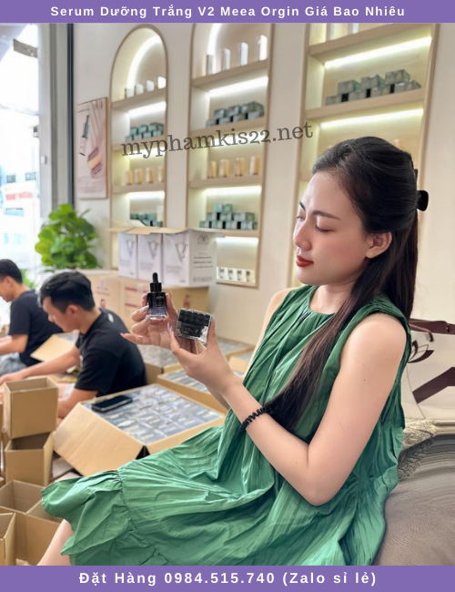 Serum dưỡng trắng v2 meea orgin giá bao nhiêu Serum dưỡng trắng v2 meea orgin giá bao nhiêu