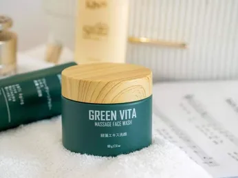 Cách sử dụng bột rửa mặt vi tảo green vita kis22