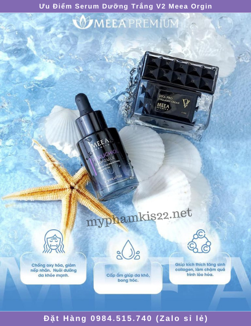 Ưu điểm serum dưỡng trắng v2 meea orgin Ưu điểm serum dưỡng trắng v2 meea orgin