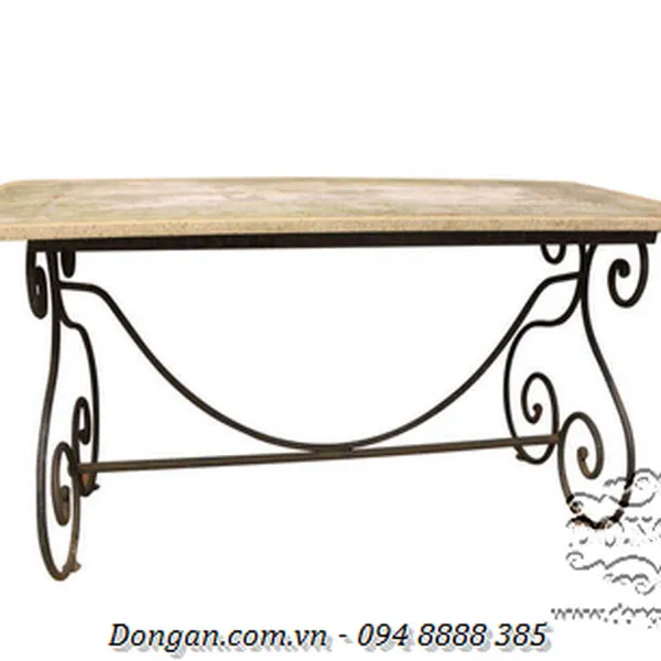 19thc French Iron Pastry/Dining Table