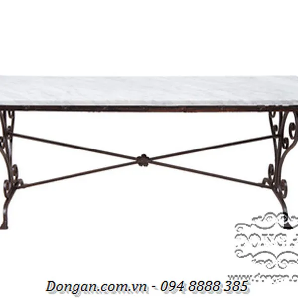 Antique Wrought-Iron Coffee Table
