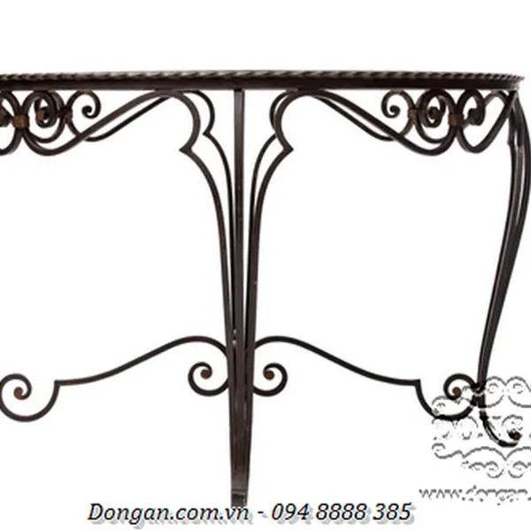 French Art Deco Forged Iron Gueridon Table