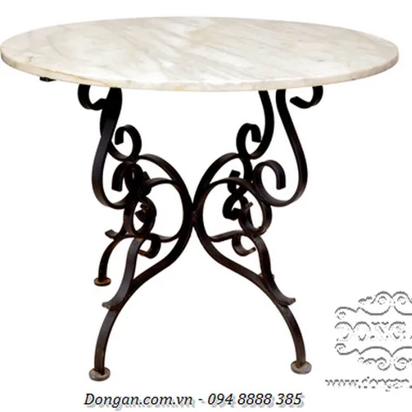 French Wrought Iron Center table
