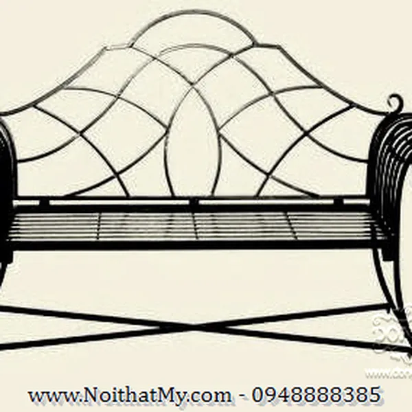Ghế sân vườn sắt mỹ thuật