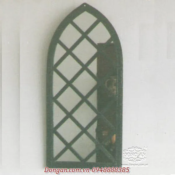 Gothic Mirror Half Moon Console