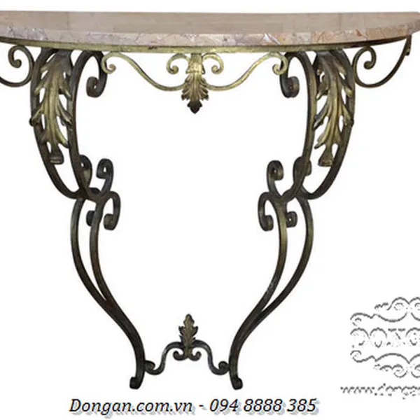 Iron and Marble Console